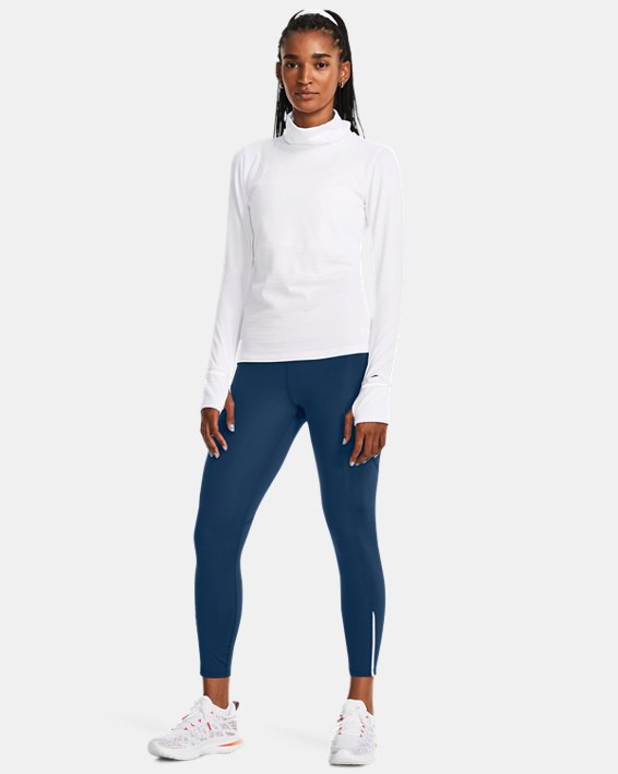 Women's UA Qualifier Cold Funnel Neck in White image number 2